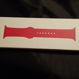 Apple red sport band stainless steel pin 38mm